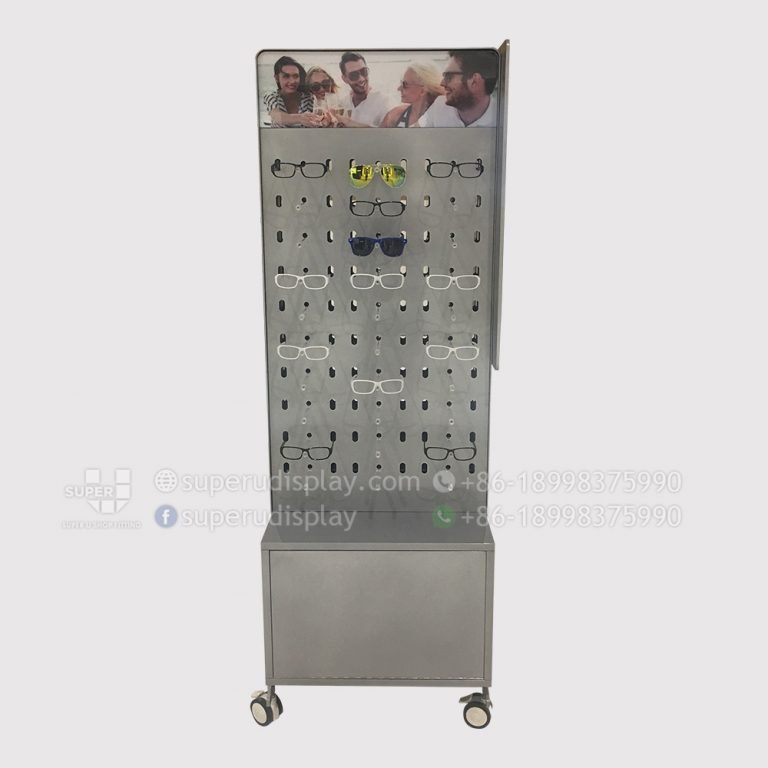 Custom Wall Stand Retail Shoe Display Rack Cabinet With Led Lights For