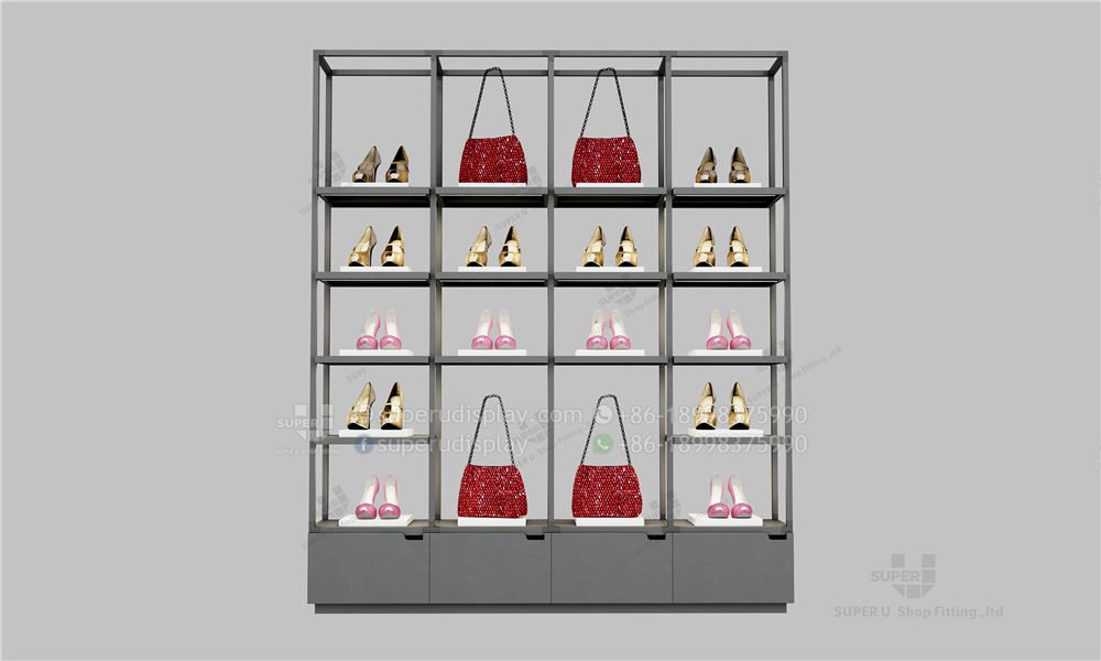 Source high quality metal handbag purse bag display stand shelf rack  supermarket on m.