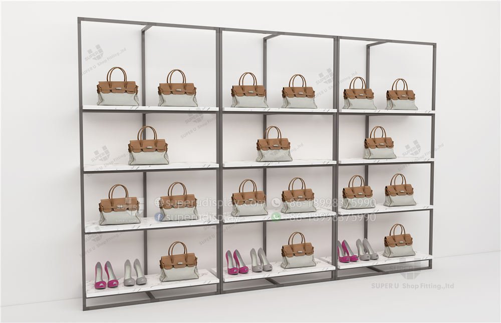 Clothing Store Design, Handbag Display Shelves