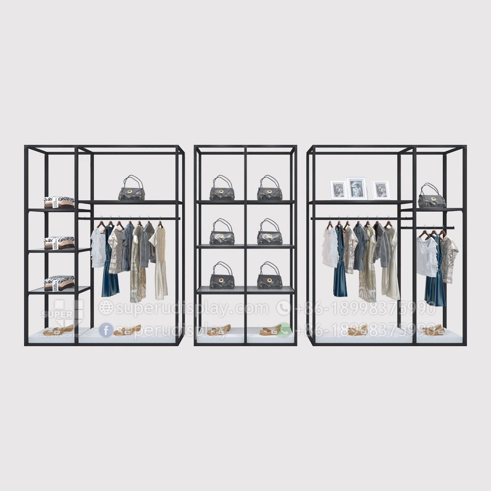 Custom Modern Wall Stand Modular Boutique Clothing Display Racks for Retail  Shop, Store Display Design Manufacturer Suppliers