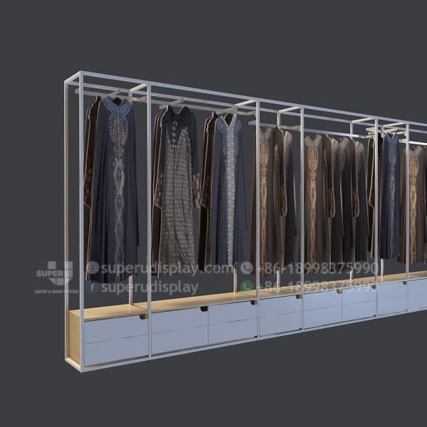 Custom Retail Wall Display Stand Rack for Ladies Clothing for Retail ...