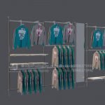 Custom Wall Mounted Display Rack for Retail Menswear Store Manufacturer ...
