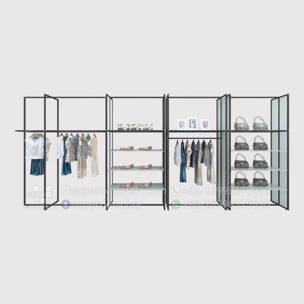 Custom Wall Stand Modular Retail Wall Clothing Racks Manufacturer Supplier