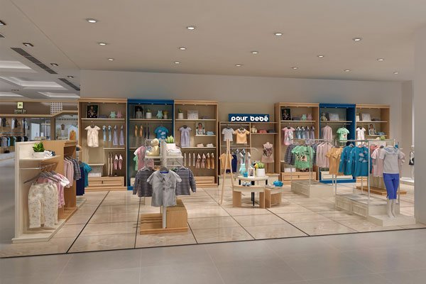 Custom Retail Cloth Shop Interior Design Supplier