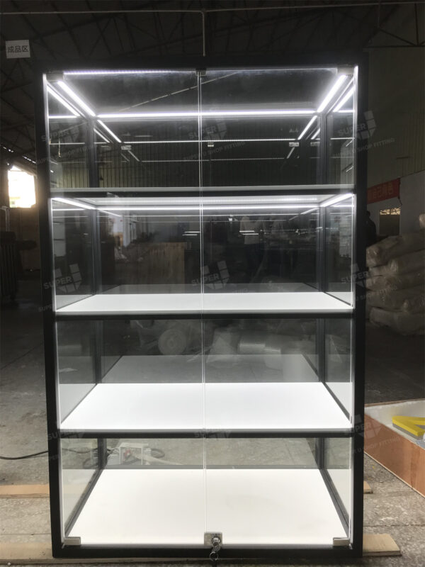 Glass Locking Display Cabinet for Jewellery