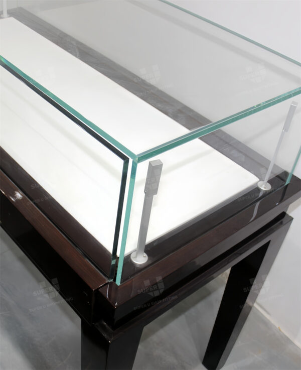 Glass Locking Jewelry Display Case with Storage