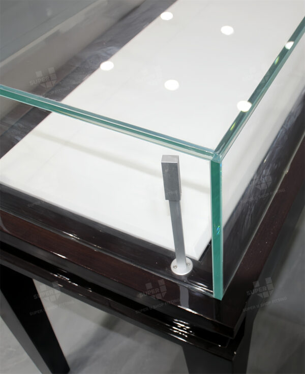 Glass Locking Jewelry Display Case with Storage