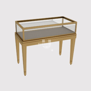 Gold SS Glass Jewellery Display Cabinet