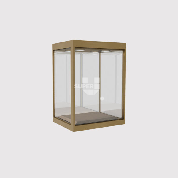 Goldern SS Glass Wall Mounted Jewelry Cabinet