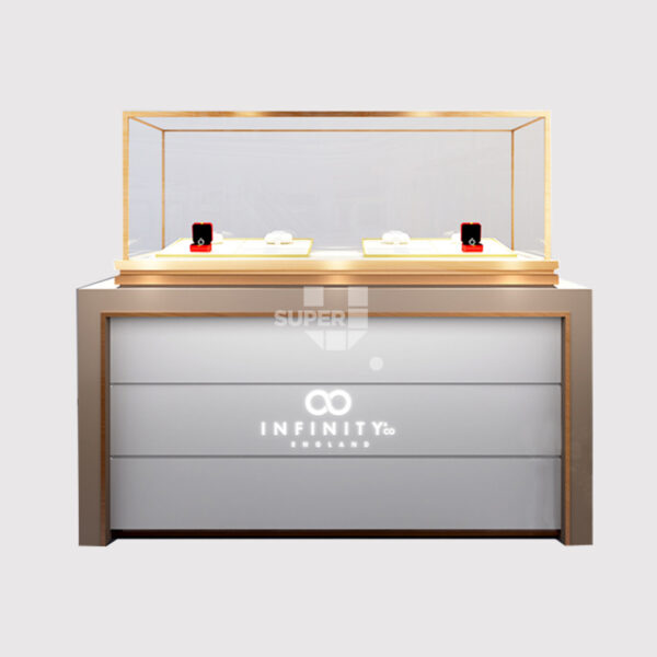 Quarter Vision Wood Jewellery Display Counter