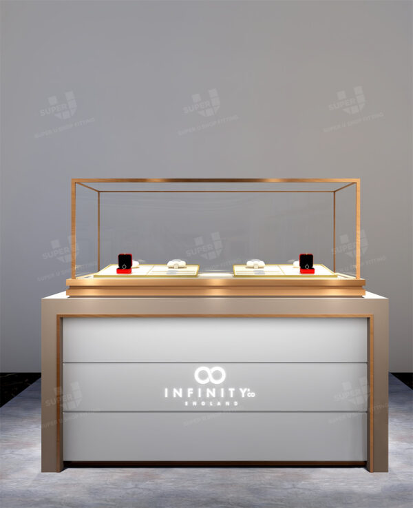 Quarter Vision Wood Jewellery Display Counter