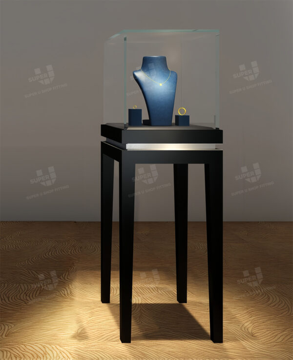 Retail Display Pedestals Jewellery Showcase with Light