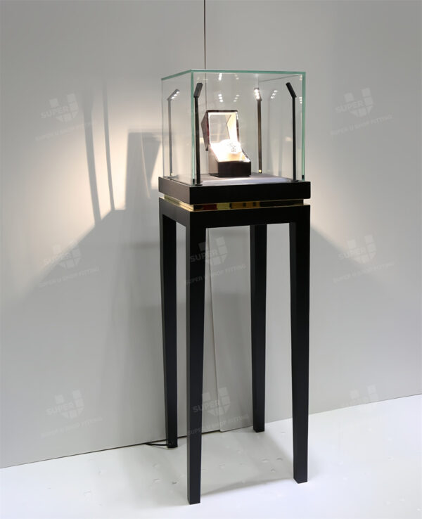 Retail Display Pedestals Jewellery Showcase with Light