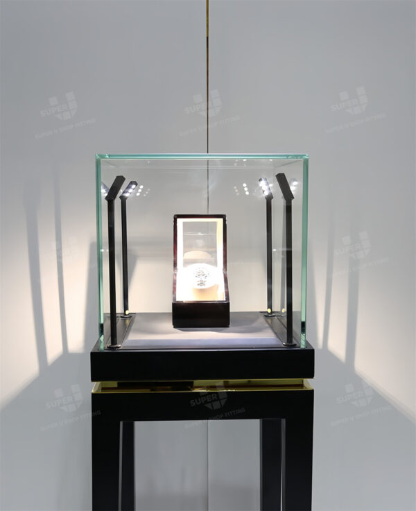 Retail Display Pedestals Jewellery Showcase with Light